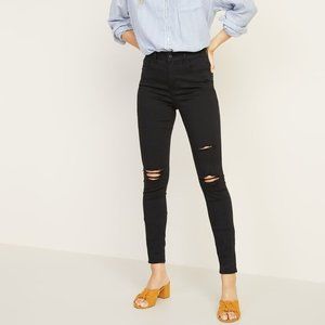 High-Waisted Distressed Rockstar Super Skinny Jean